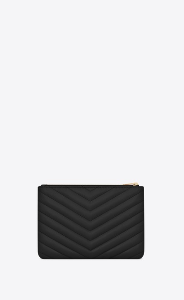 MONOGRAM Pochette en cuir matelassé